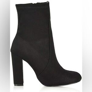 ALDO suede block heeled bootie